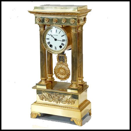 A very rare Seth Thomas American mantel clock, the Portico style #50